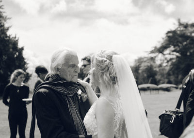bride and grandfather